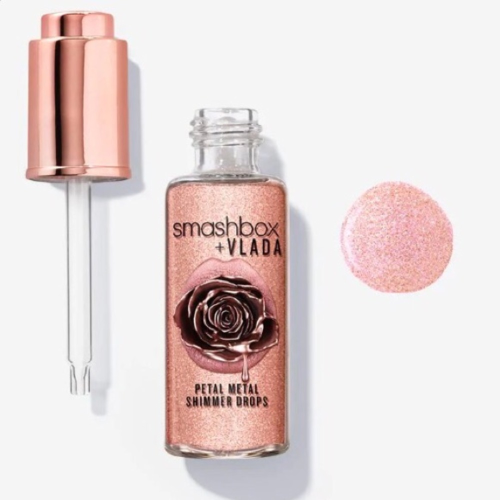 Smashbox + Vlada shimmer drops in “rose glitz”